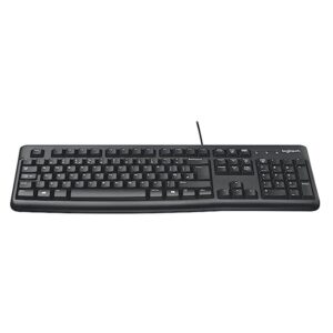 Logitech K120 full sized curved space wired usb keyboard