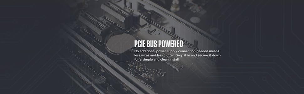ZOTAC GT1030 is PCIE BUS Powered