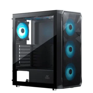 Buy Ant Esports ICE-112 Auto RGB Black Cabinet Online in India at best price